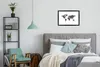 MuchoWow® Gerahmtes Poster Weltkarte - Schwarz - Mandela - Produktbild-Vorschau 5