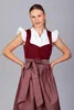 Edelnice Midi Dirndl Luise Samt Rot 46 Produktbild-Vorschau 3