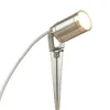Verstellbare Außenlampe mit Erdspieß Messing in Nickel IP64 Produktbild-Vorschau 3