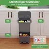 COSTWAY 36 L, pattumiera a 2 scomparti con scomparto Anteprima dell’immagine prodotto 8