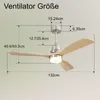 Sofucor Deckenventilator, Classic, 132 cm, Holzflügel, mit Produktbild-Vorschau 2