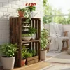 Cassa in legno fiammato 50x40x30 cm - Cassa per frutta Anteprima dell’immagine prodotto 3