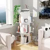 Drehbares Bücherregal,Bücherschrank Standregal mit Rollen Produktbild-Vorschau 1