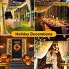 A collage of four images showing different holiday decorations, including string lights for parties, Valentine's Day, Halloween, and weddings. Voir les images du produit