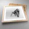 Gerahmtes Poster - Rahmen in heller Eiche - Orang-Utan Tier Produktbild-Vorschau 3