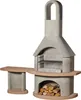 Buschbeck Gartengrillkamin Carmen mit Tisch grau-terrakotta Produktbild-Vorschau 1