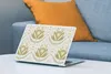 MuchoWow® Laptop Aufkleber Sticker Cover Blumen - Gold - Produktbild-Vorschau 4