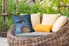 MuchoWow® Outdoor Kissen - Vogel - Tiere - Pfahl - Blau - Produktbild-Vorschau 3