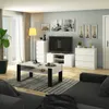 VBChome Comò con 5 cassetti 40 x 39 x 105 cm Bianco Comò Anteprima dell’immagine prodotto 6