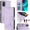 Kožené pouzdro pro Xiaomi Poco M3 /Redmi 9T, sladká kočka Náhled obrázku produktu 1