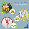 Outsunny 3-in-1-Babyschaukel mit abnehmbarer Rückenlehne, Produktbild-Vorschau 4