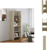 A tall, narrow bookshelf is shown in a room with a chair and a plant. Náhled obrázku produktu