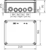 OBO BETTERMANN Abzweigkasten T250 240x190x95 mm lichtgrau Produktbild-Vorschau 4