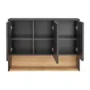Spiegelschrank 100 cm BOLOGNA-56 in anthrazit mit Artisan Produktbild-Vorschau 2