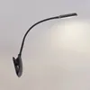 Prios LED-Klemmleuchte Najari, schwarz, Akku, USB, dimmbar Produktbild-Vorschau 6