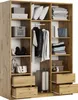Masseno Schiebetürenschrank NISSE 150/205/60 cm Produktbild-Vorschau 3