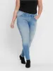 Only CARWILLY REG SK ANK DNM REA1467 NOO Light Blue Denim Produktbild-Vorschau 15