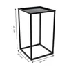 Howhomely Sgabello per piante in metallo 40 cm - sgabello Anteprima dell’immagine prodotto 3