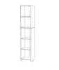 A tall, narrow, five-shelf bookcase is shown against a white background. Produktbild-Vorschau