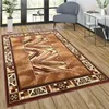 Vzorovaný kusový koberec 70x130 cm LUKEN - hnědý Náhled obrázku produktu 2