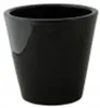 Skandi.pl SOFIA Keramik-Übertopf schwarz glänzend Ø 19cm Produktbild-Vorschau 1