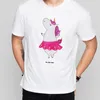 Mr. & Mrs. Panda Größe XL T-Shirt Einhorn Ballerina - Weiß Produktbild-Vorschau 4