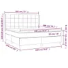 vidaXL Boxspringbett mit Matratze & LED Dunkelgrau 180x200 Produktbild-Vorschau 9