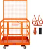 An orange forklift safety cage with accessories on a white background. Produktbild-Vorschau