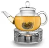 Creano Teekanne aus Glas 1,2l mit Glassieb und silver Produktbild-Vorschau 1
