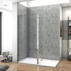 60x200cm Walk in Duschwand+40x200cm Flipper Panel + 45cm Produktbild-Vorschau 1