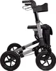 A side view of a gray and black rollator walker. Anteprima dell’immagine prodotto