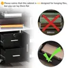 HOMCOM Hilfsbüromöbel-Aktenschrank mit Rollen, Regalen und Produktbild-Vorschau 7