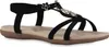 VAN HILL Damen Riemchensandalen Sandalen Zierperlen Strass Produktbild-Vorschau 1