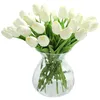 MODFU Künstliche Tulpen, Weiß, Einzelstiel, 10er Set, Produktbild-Vorschau 1
