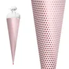 Bastel-Schultüte groß rosa - Punkte mit Glanz-Effekt 70 cm Produktbild-Vorschau 3