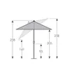 Doppler Alu Wood Stockschirm 200x300 cm Produktbild-Vorschau 14