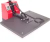 A red and black heat press machine is shown against a white background. Produktbild-Vorschau