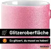 Huuraa Glitzertasse Estland Flagge Herz 330ml Pink Keramik Produktbild-Vorschau 5