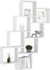 vidaXL Würfelregal Weiß 90x15x119 cm Holzwerkstoff Voir les images du produit 3