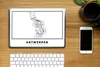 MuchoWow® Laptop Aufkleber Sticker Cover Karte - Antwerpen Produktbild-Vorschau 2