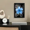MuchoWow® MuchoWow® Gerahmtes Poster Blumen - Blau - Produktbild-Vorschau 2
