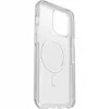 A clear phone case with a magnetic ring visible on a white background. Anteprima dell’immagine prodotto