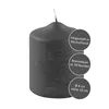 Fink Kerze CANDLE DH 8x10 cm grau Duftkerze Candle Produktbild-Vorschau 3