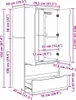 vidaXL Kleiderschrank mit Tür Altholz 79,5 x 49 x 156 cm Produktbild-Vorschau 8