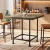 Tribesigns Bartisch, 90 cm Bistrotisch, quadratischer Produktbild-Vorschau 8