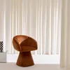 sweeek - Drehsessel 180° mit Baumwollbezug - Terracotta Produktbild-Vorschau 6