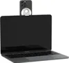 A smartphone is attached to the top of an open laptop. Produktbild-Vorschau