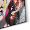 DEQOART Glasbild Echtglas 50x50 cm 'Farbenfrohe Diva' Produktbild-Vorschau 5