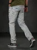 CD272 Herren bequeme Jeans mit bestickten Nähten in Produktbild-Vorschau 8