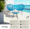 Ensemble table et chaises de jardin Santana - bleu Voir les images du produit 2